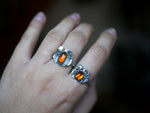 Charger l'image dans la galerie, Bague Citrouille V - Grenat Hessonite - Argent 925

