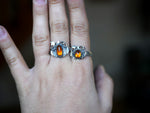 Charger l'image dans la galerie, Bague Citrouille V - Grenat Hessonite - Argent 925
