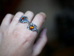 Charger l'image dans la galerie, Bague Citrouille V - Grenat Hessonite - Argent 925
