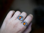Charger l'image dans la galerie, Bague Citrouille V - Grenat Hessonite - Argent 925
