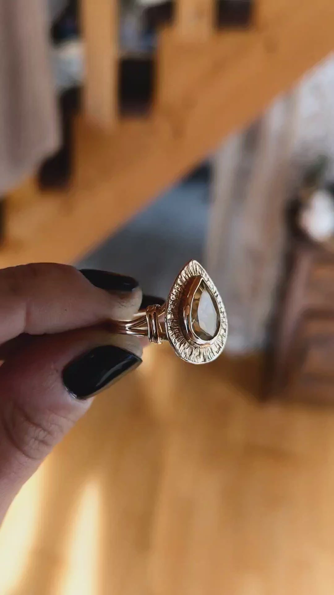 Réservé Eve - Bague Quartz Citron - Vermeil
