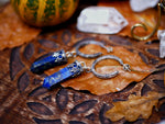 Charger l&#39;image dans la galerie, Créoles Pointe de Lapis Lazuli - Argent 925
