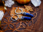 Charger l&#39;image dans la galerie, Créoles Pointe de Lapis Lazuli - Argent 925
