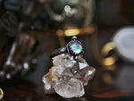 Charger l&#39;image dans la galerie, Bague réglable Opale &amp; Cristal de roche III - Argent 925
